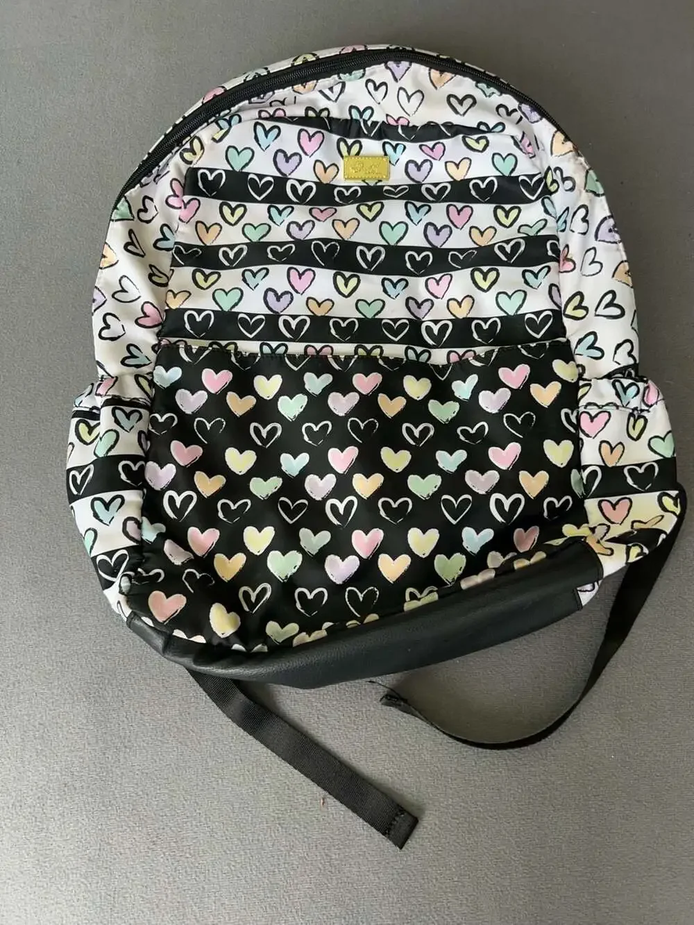 Luv Betsey by Betsey Johnson Pastel Hearts Pattern Backpack